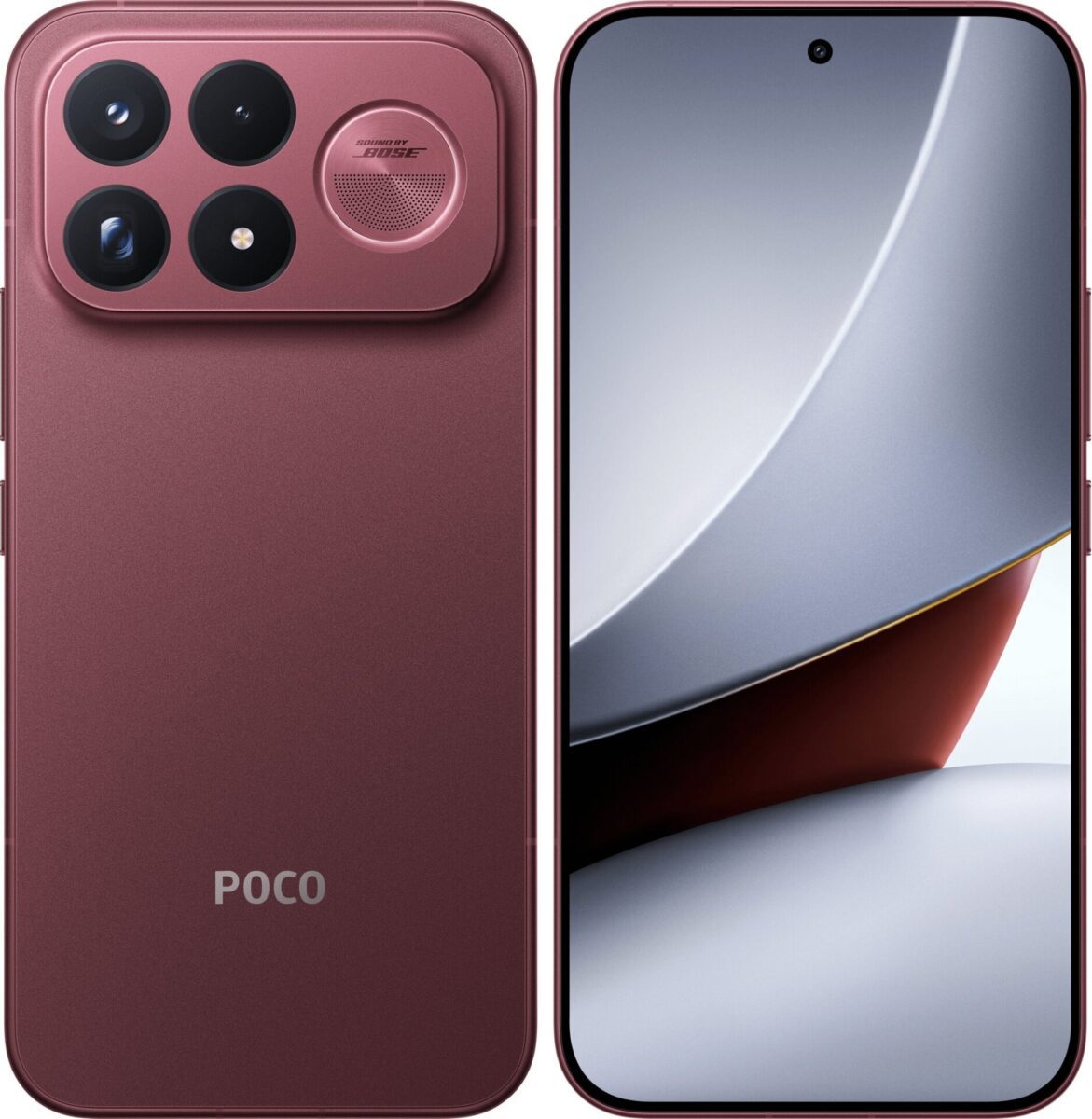 رندر رسمی POCO F9 Ultra با نمایشگر بزرگ و ماژول دوربین