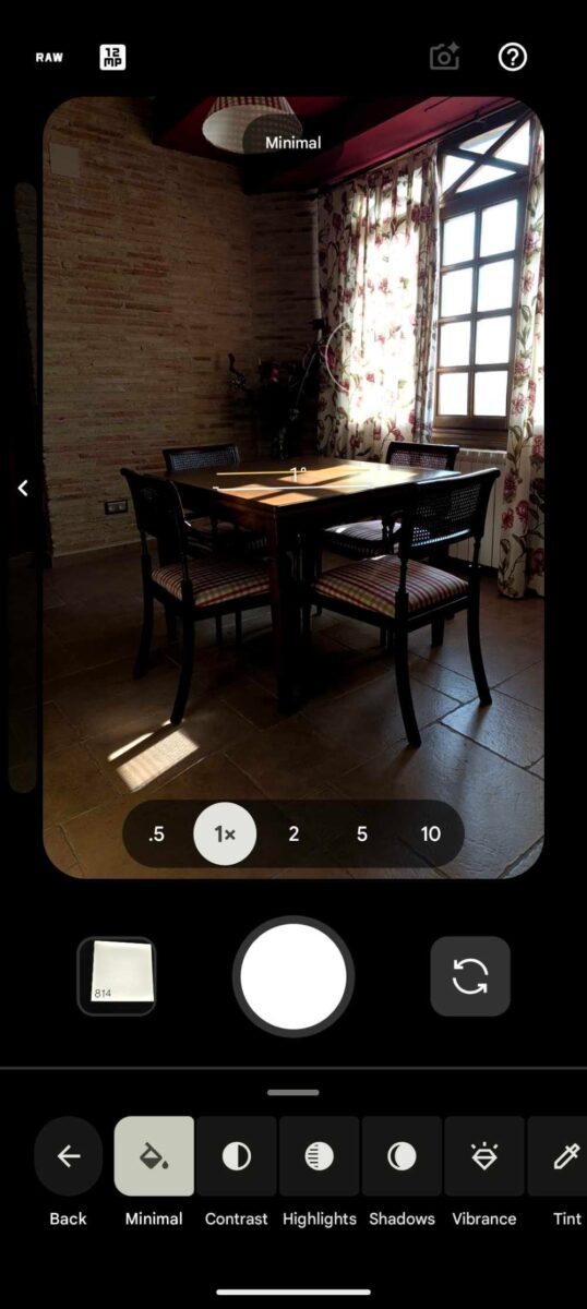 رابط دوربین Pixel و قابلیت Camera Looks با جلوه تصویری Editorial