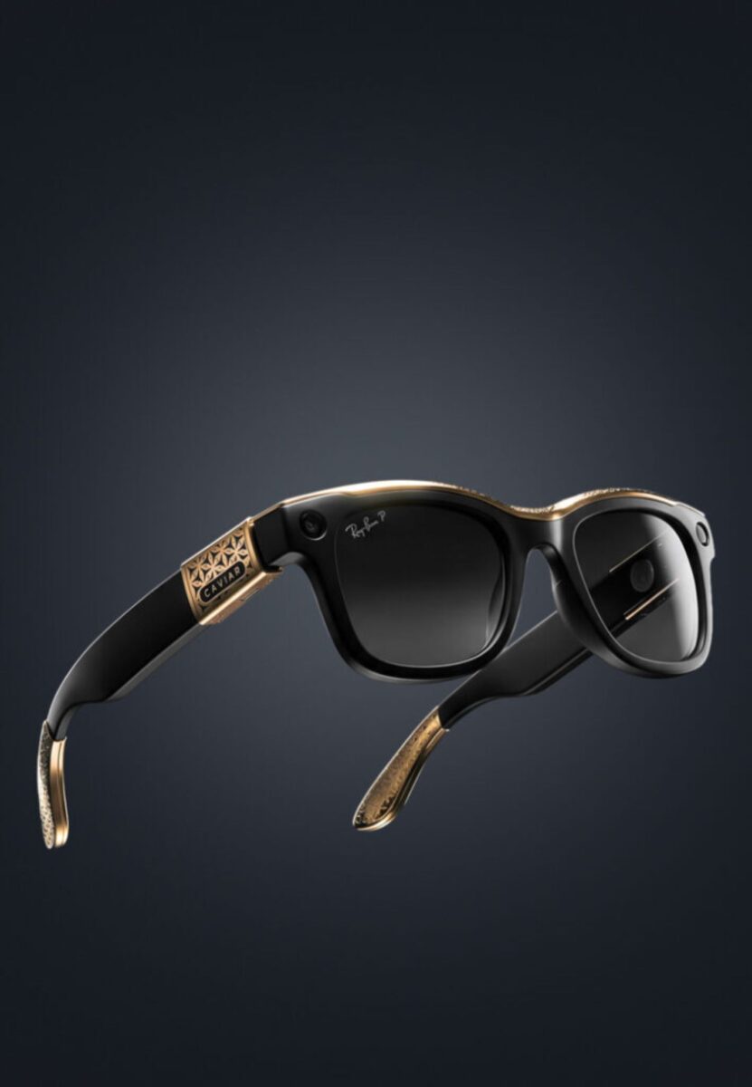 مدل Caviar Odyssey عینک هوشمند Ray-Ban Wayfarer II با طلای ۲۴ عیار