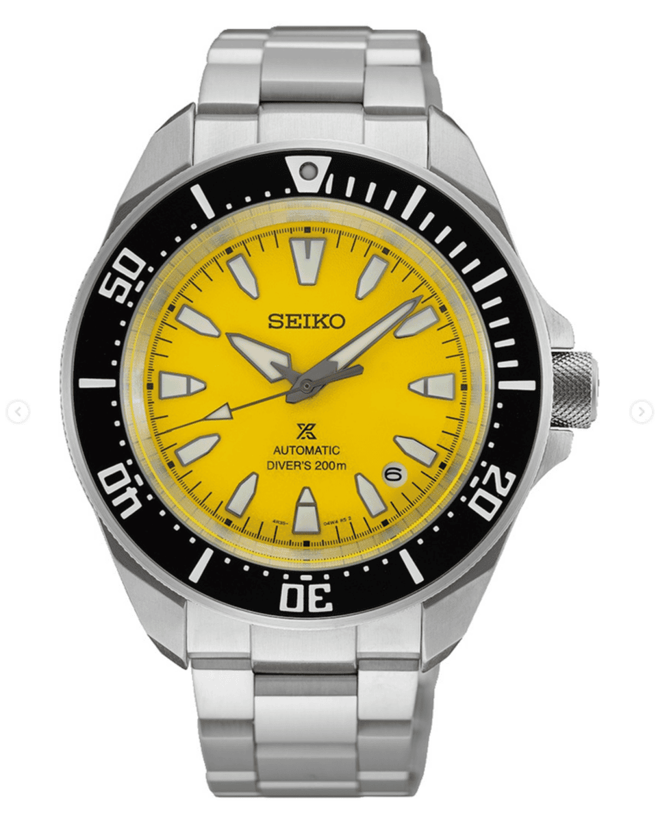 مدل زرد Seiko Prospex HBB003 با طراحی Samurai