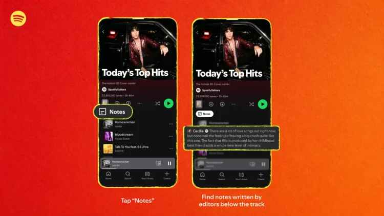 اسپاتیفای قابلیت Playlist Notes را معرفی کرد