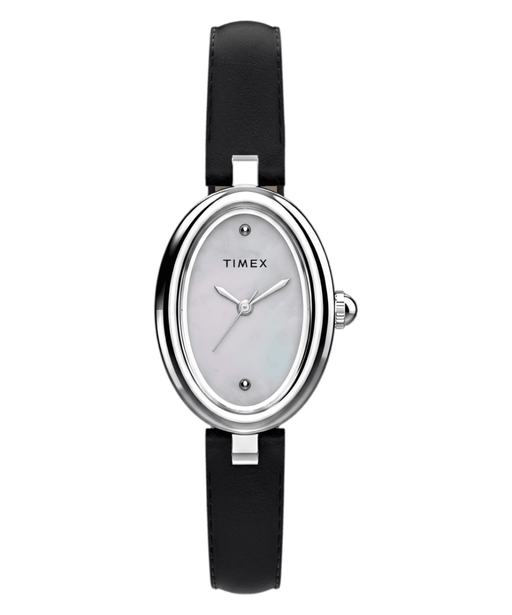 ساعتهای Timex Cavatina Luxe با صفحه مینای سفید و بدنه نقرهای