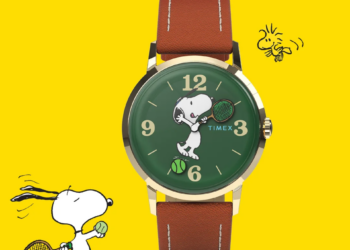 ساعت مکانیکی Timex Marlin Snoopy Tennis با صفحه سبز
