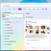 اسکرین‌شات از پنجره جست‌وجوی سیستم‌عامل ویندوز ۱۱ در تم روشن که عبارت «web: pcmag» در نوار بالای آن سرچ شده است. در سمت چپ نتایج جست‌وجو شامل پی‌سی‌مگ و در سمت راست یک کارت پیش‌نمایش بزرگ از وب‌سایت PCMag با لوگوی قرمز آن و تصاویر کوچک از گجت‌های بررسی‌شده دیده می‌شود.