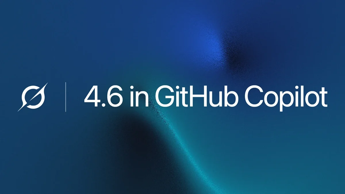 لوگوی Grok در کنار عبارت «4.6 in GitHub Copilot» روی پسزمینه آبی، به مناسبت عرضه Grok 4.6 در GitHub Copilot