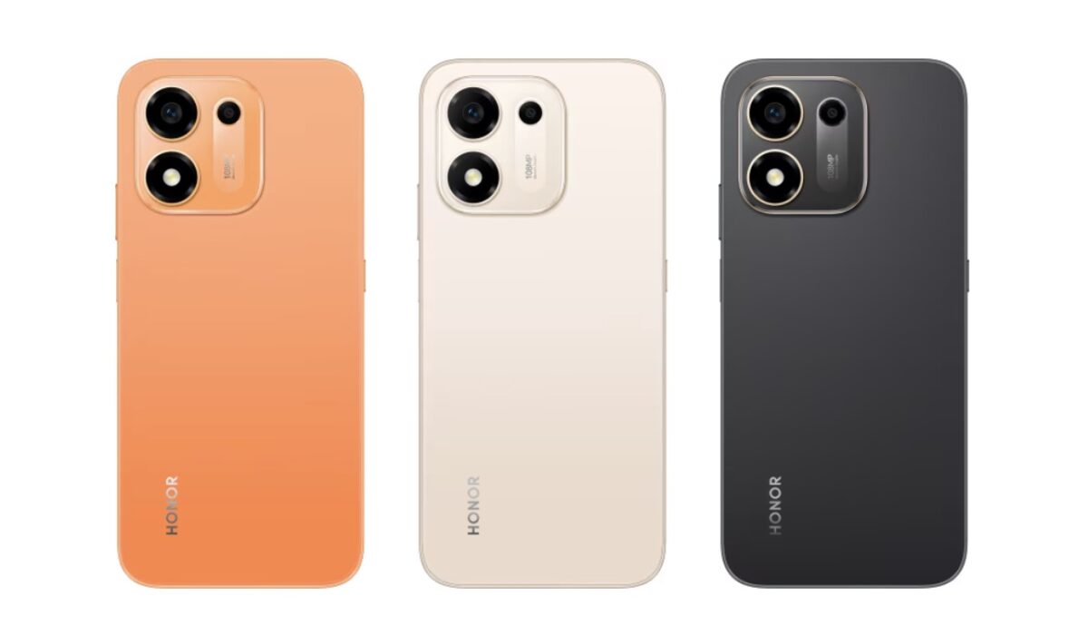 گوشی Honor X7e Plus 4G در رنگهای Sunrise Orange، Desert Gold و Velvet Black