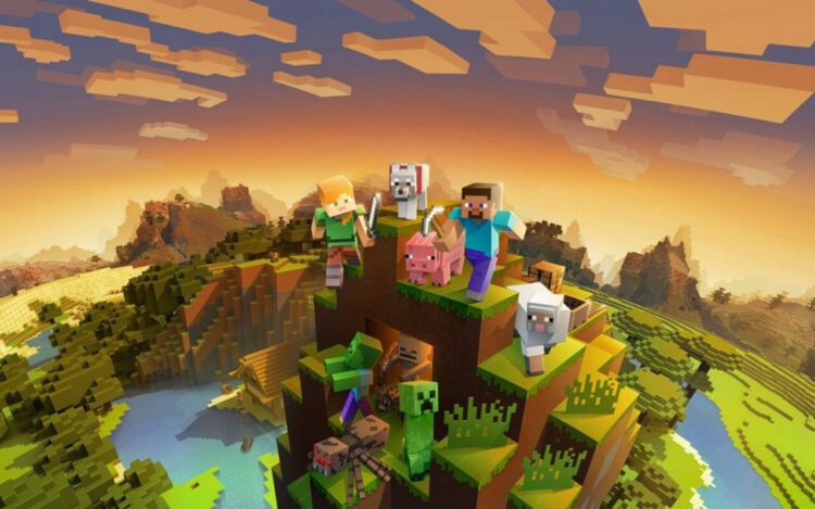 تصویری از فضای داخلی بازی Minecraft