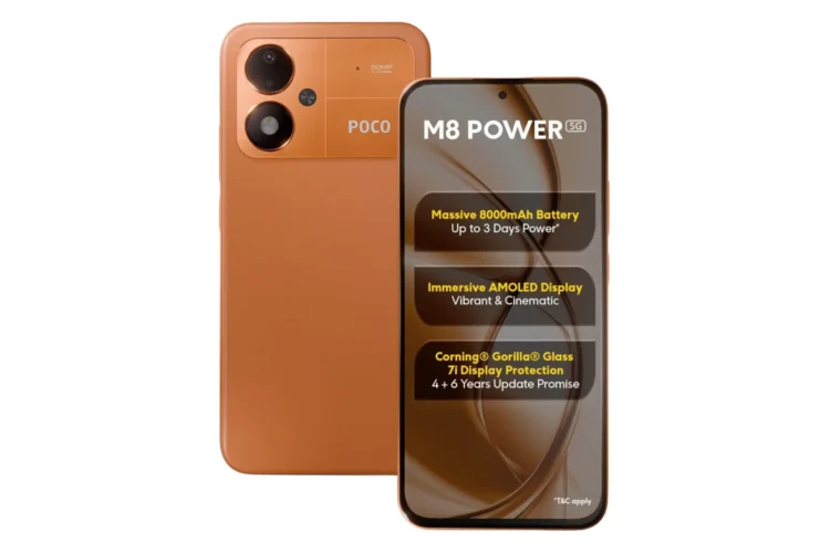 گوشی M8 Power پوکو با باتری ۸۰۰۰ میلیآمپرساعتی معرفی شد