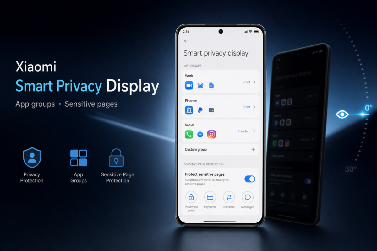 جزئیات قابلیت Smart Privacy Display شیائومی لو رفت