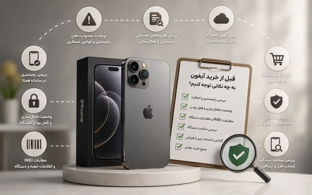 قبل از خرید آیفون رجیسترشده یا رجیسترنشده به چه نکاتی توجه کنیم؟