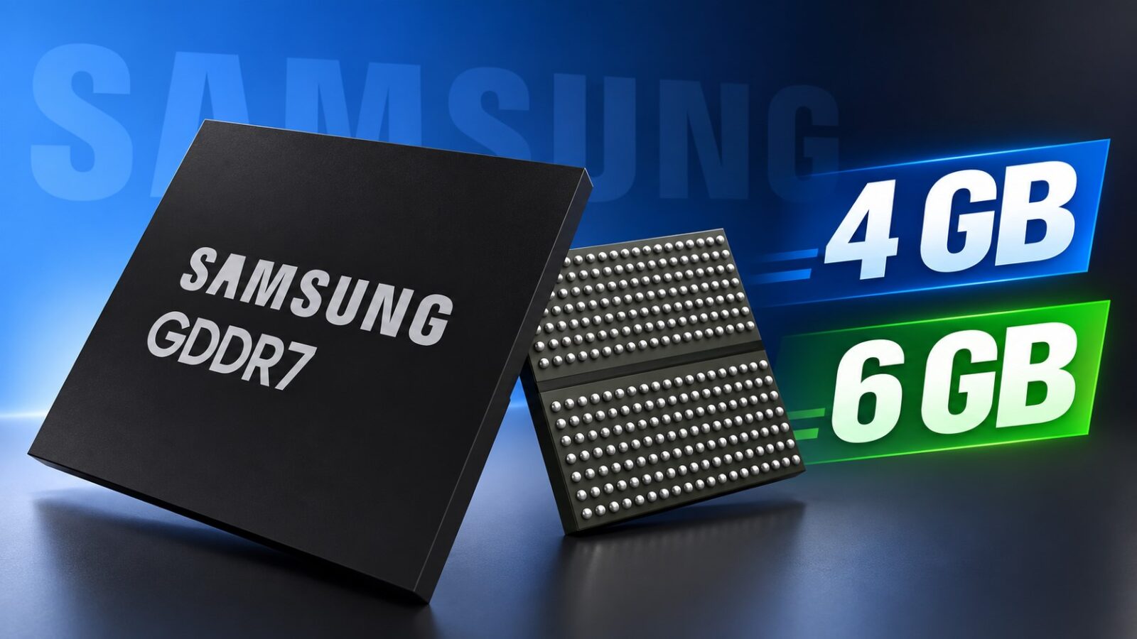 تراشههای حافظه GDDR7 با ظرفیت ۴ و ۶ گیگابایت طی دو سال آینده تولید می شوند