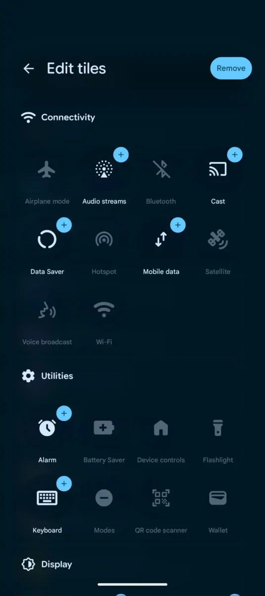 تغییرات Quick Settings در Android 17 QPR2 Beta 5