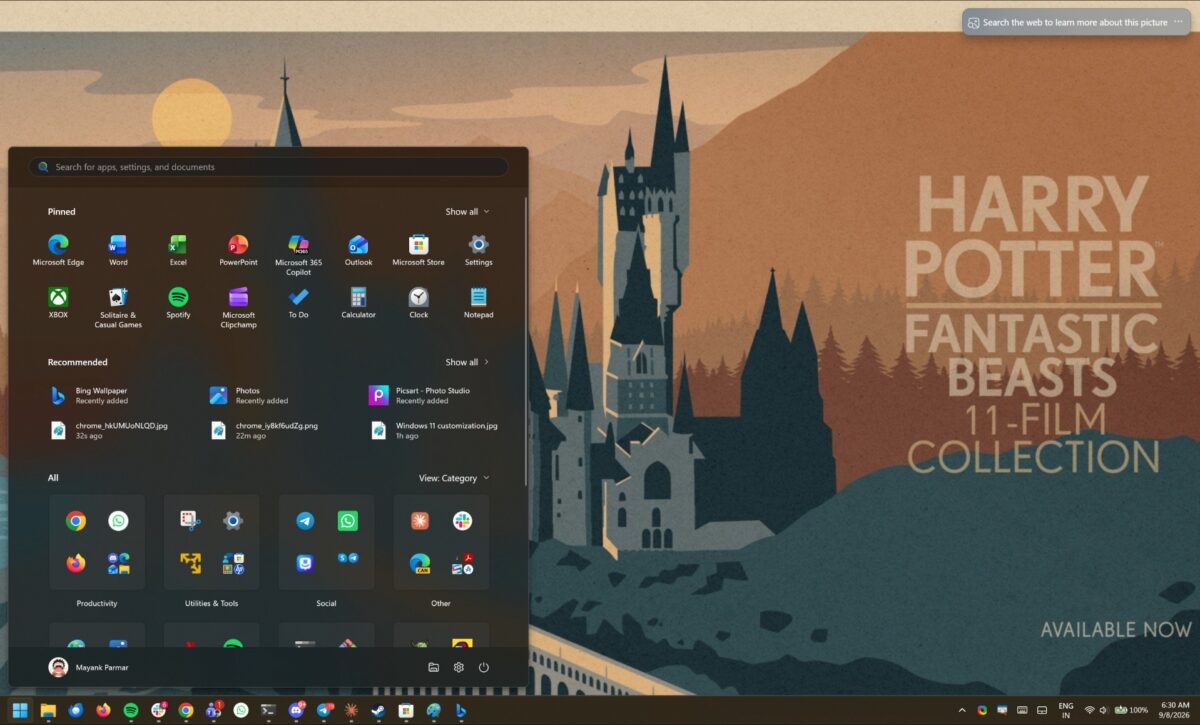 تبلیغات هری پاتر در Bing Wallpaper جنجالی شد