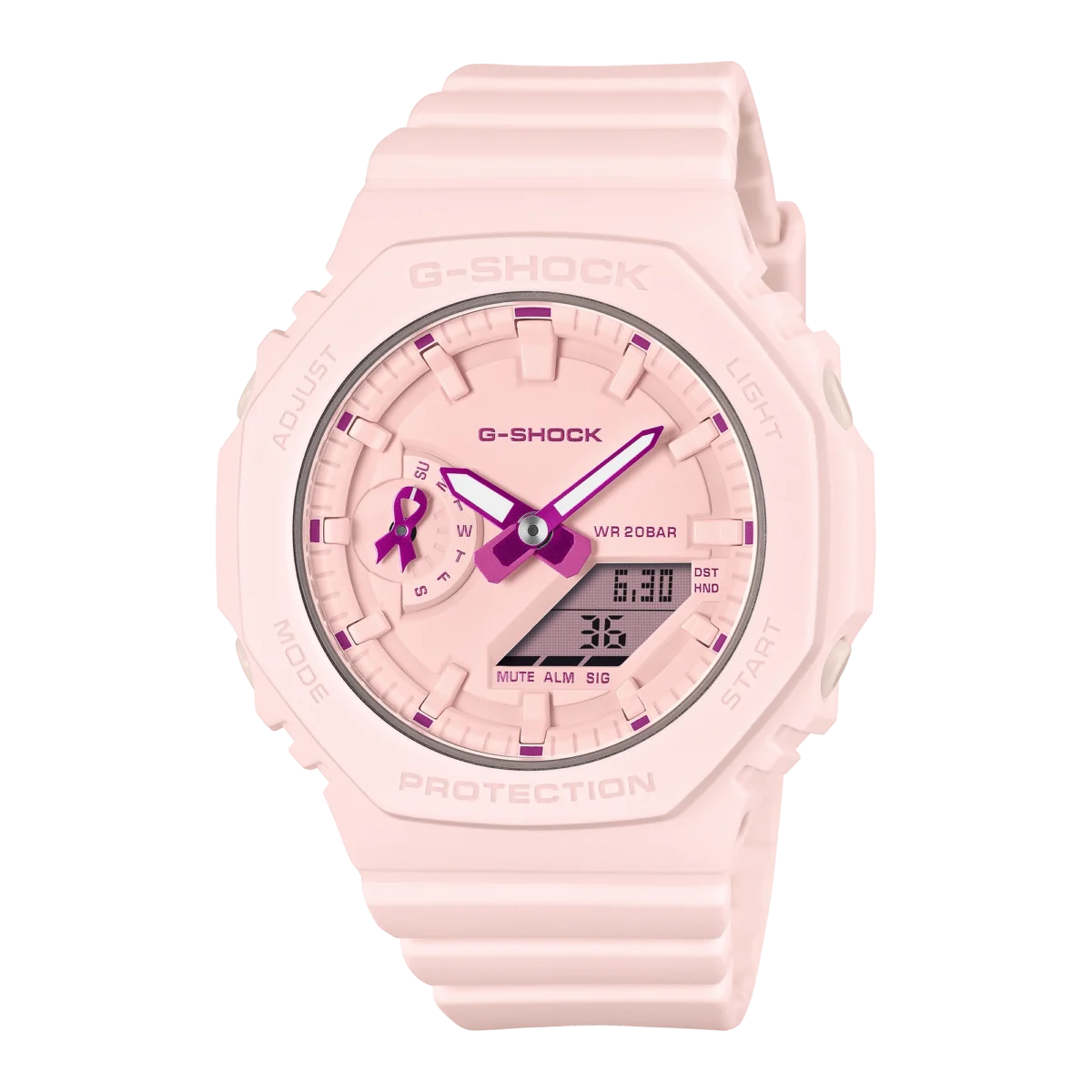طراحی صورتی ساعت G-Shock GMA-S2100PR-4AER کاسیو