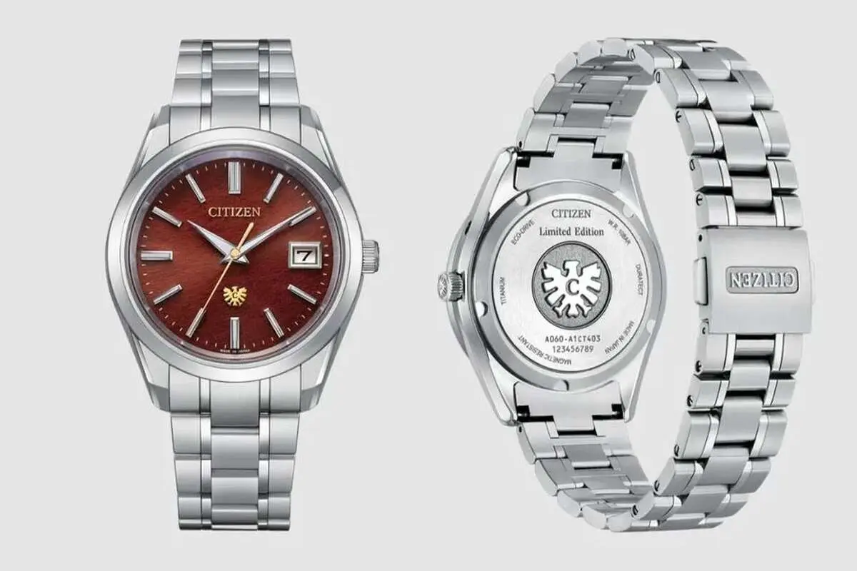 بدنه تیتانیومی و بند ساعت Citizen AQ4100-65X