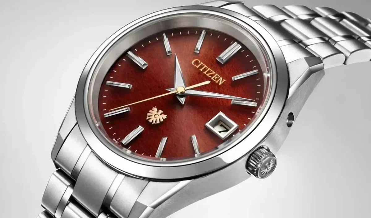 صفحه قرمز ساعت لوکس AQ4100-65X سیتیزن و موتور Eco-Drive