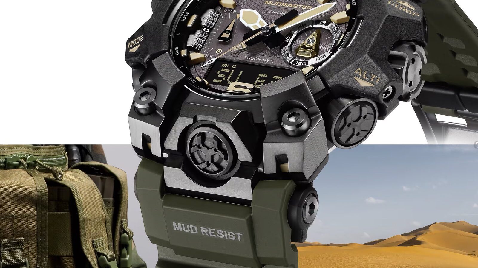 کاسیو از مدل جدید ساعت G-Shock Mudmaster با طراحی نظامی رونمایی کرد