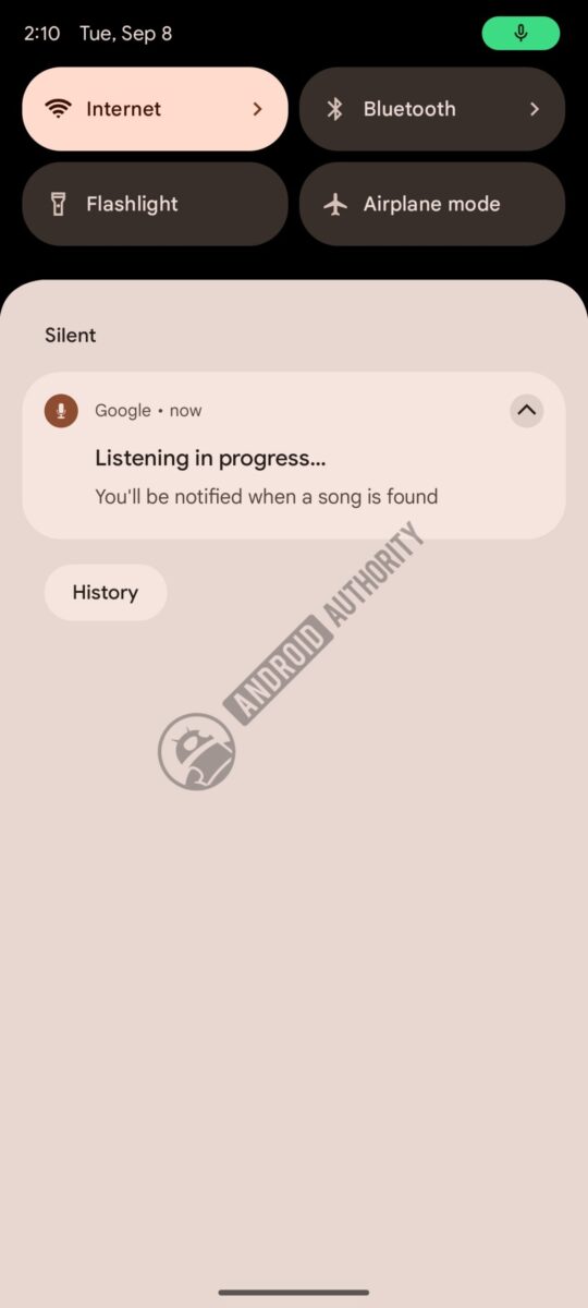 رابط کاربری فعلی جستوجوی آهنگ گوگل