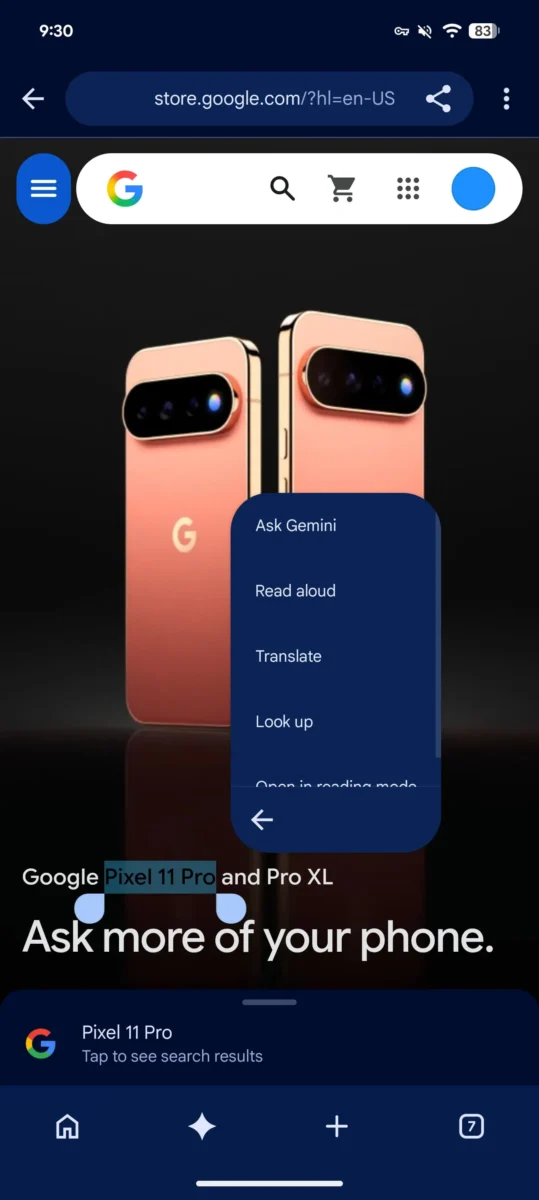 رابط کاربری اپلیکیشن Look up گوگل برای جستوجوی اطلاعات