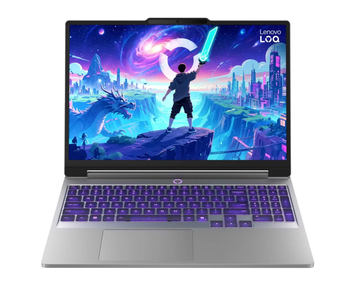 نمایشگر IPS با نرخ نوسازی 165 هرتز در لپ تاپ Lenovo LOQ Essential