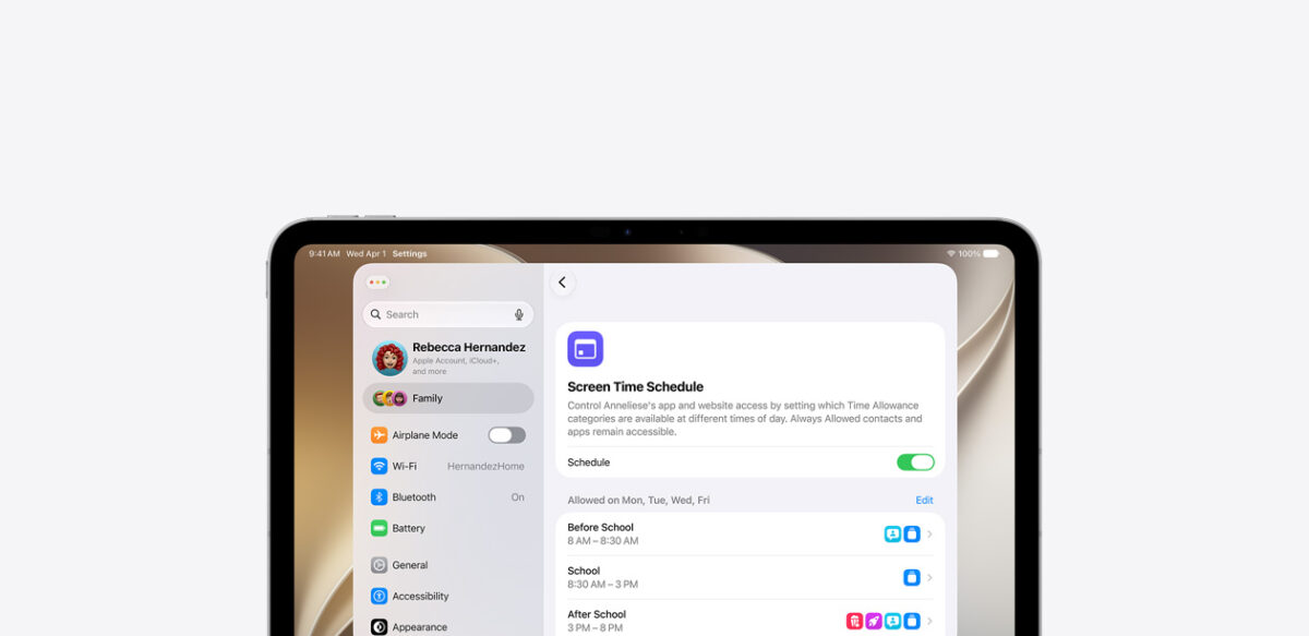 تنظیم زمان استفاده از برنامهها در Screen Time iOS 27