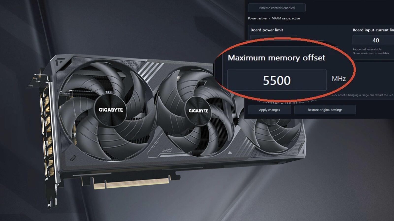 اورکلاک RTX 5070 Ti سرعت حافظه را به ۳۹ گیگابیتبرثانیه رساند