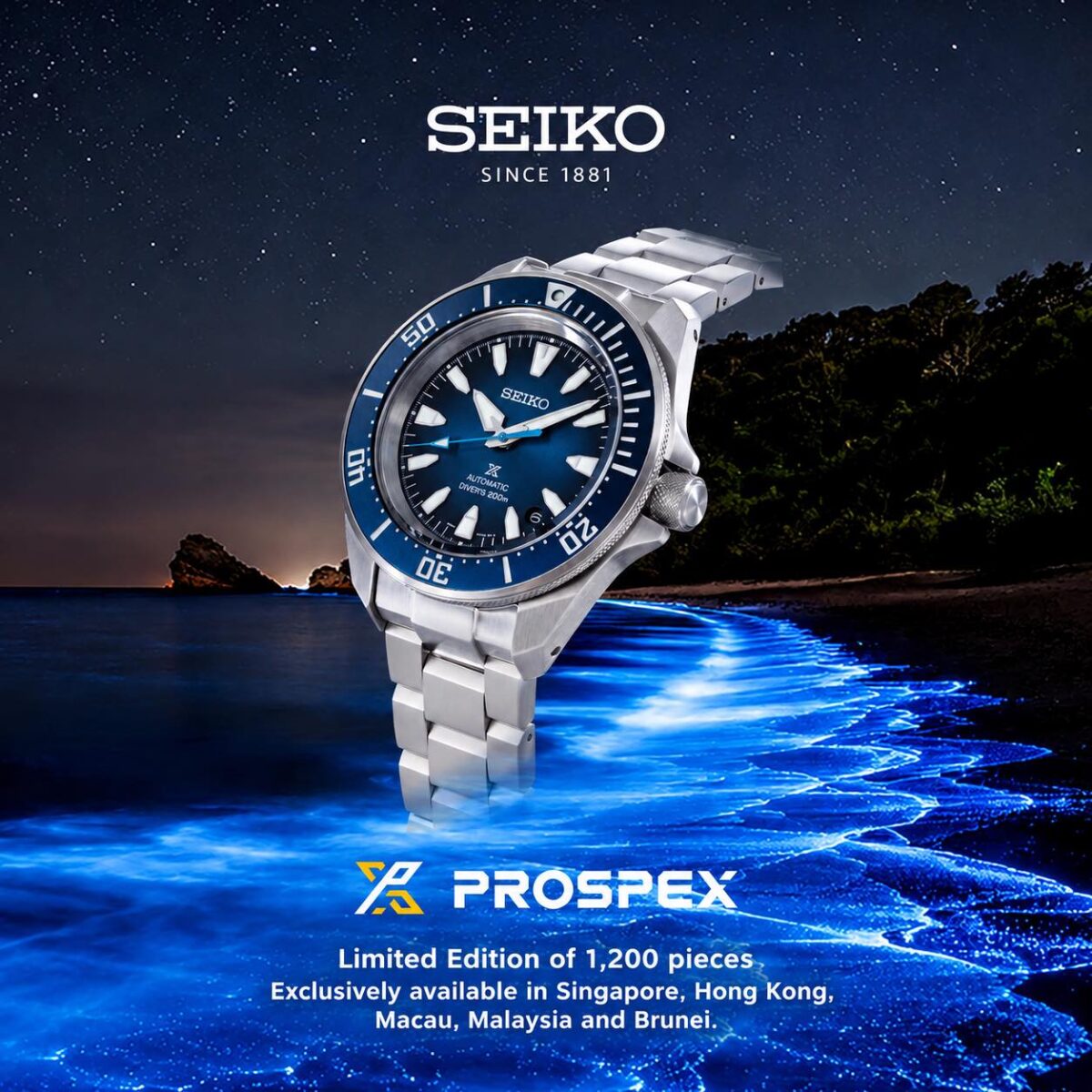 ساعت Prospex HBB006 سیکو با صفحه و قاب چرخان آبی