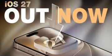 تصویری از iOS 27 روی آیفون