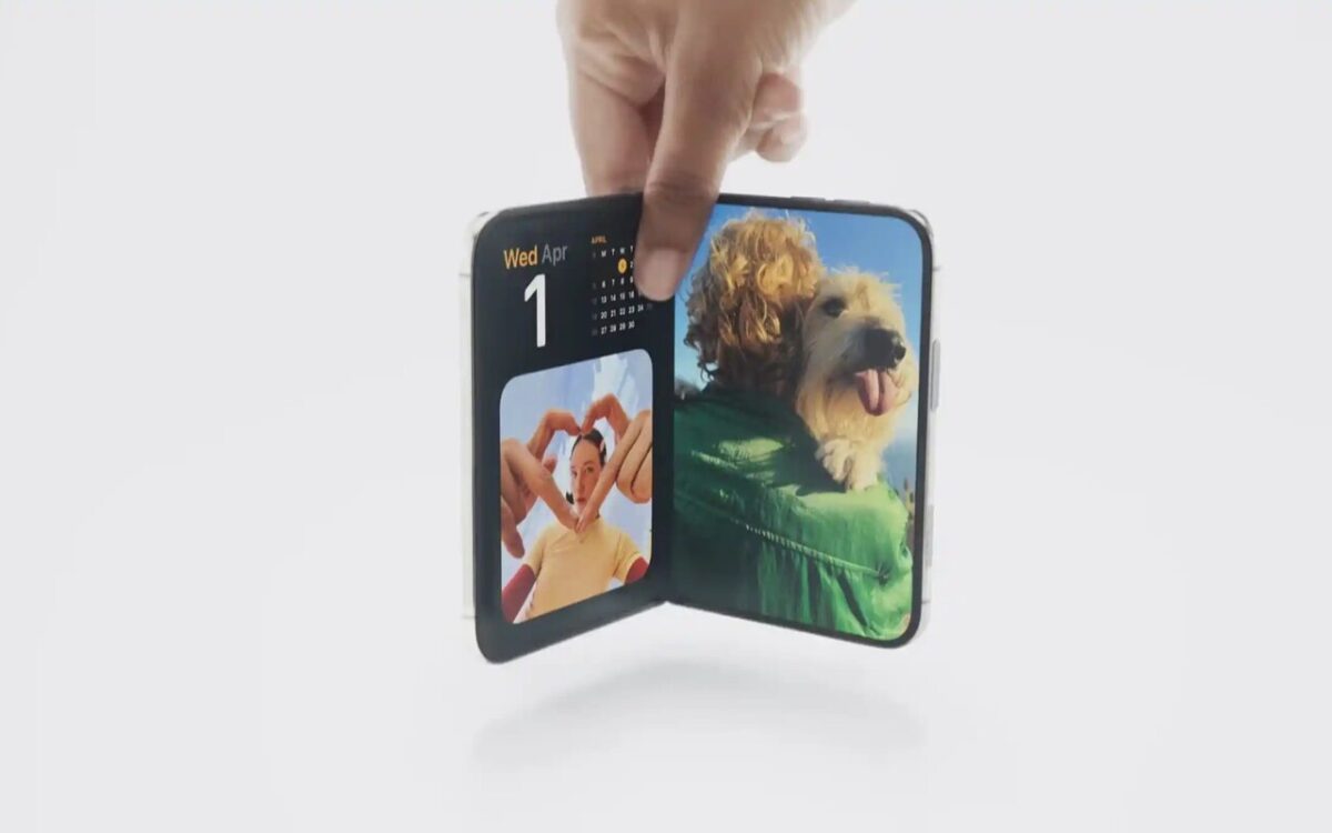 تصویری از آیفون تاشوی اپل با نام iPhone Duo