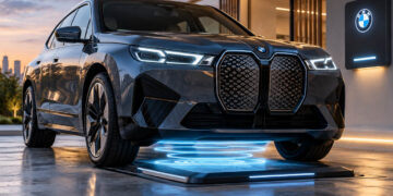 شرکت BMW شارژ بیسیم خودروهای برقی را وارد مرحله آزمایش کرد