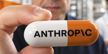 کپسولی با نام Anthropic در دست یک پژوهشگر داخل محیط آزمایشگاهی