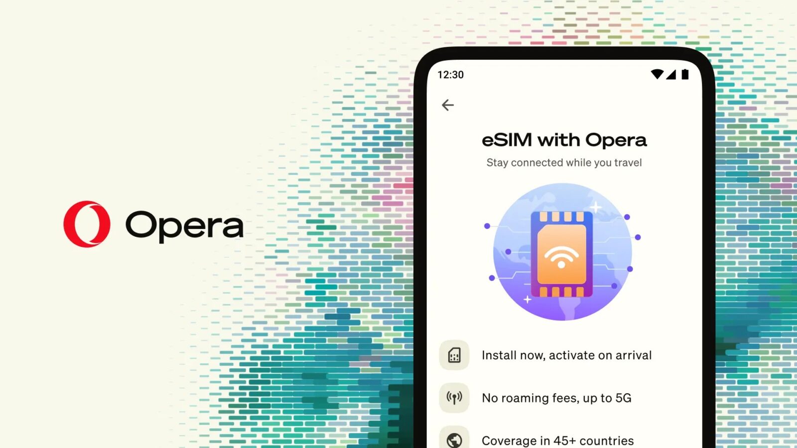 با eSIM اپرا ۳ گیگابایت اینترنت رایگان در هنگام سفر داشته باشید
