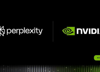 لوگوی شرکت‌های Perplexity و NVIDIA به همراه عبارت NVIDIA Local AI روی پس‌زمینه مشکی