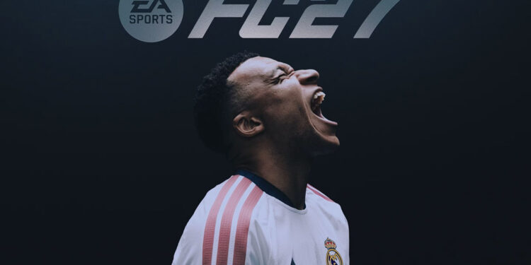 کاور نسخه Ultimate بازی EA Sports FC 27 با تصویر بازیکن رئال مادرید و لوگوی بازی