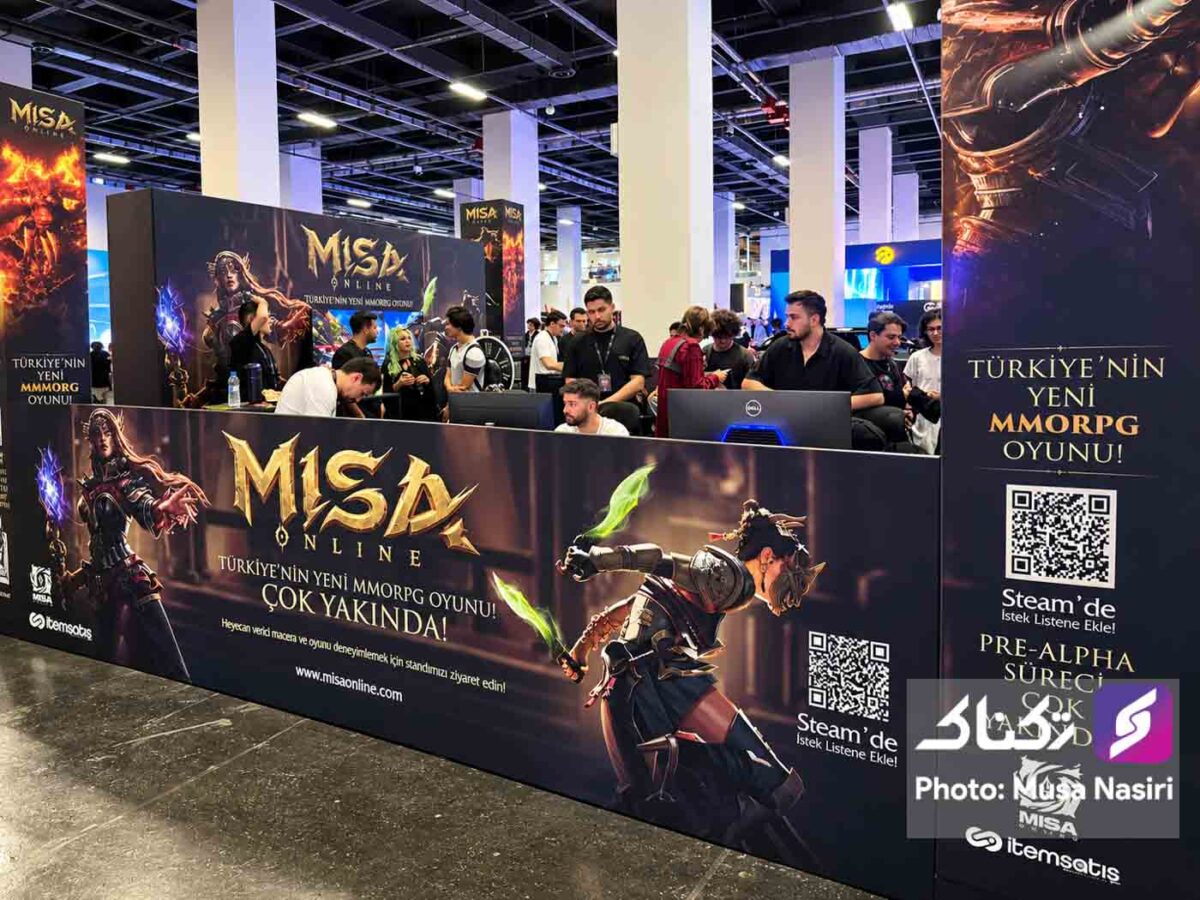 غرفه بازی MISA Online با تمرکز بر بازی MMORPG در رویداد GIST 2026