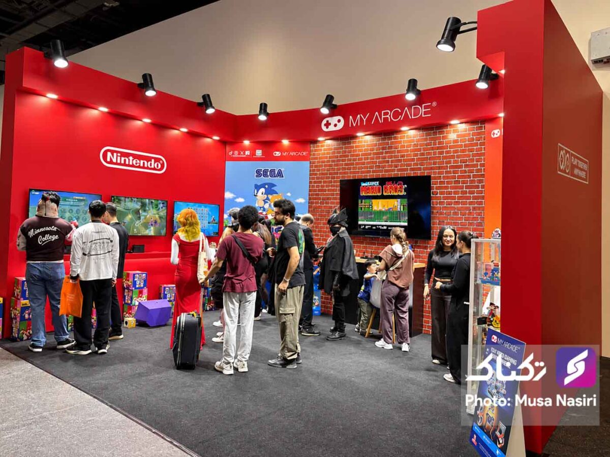 غرفه My Arcade با بازیهای نینتندو و سگا در گیمینگ استانبول ۲۰۲۶