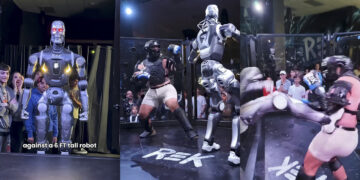 نخستین مبارزه انسان و ربات در قفس MMA جنجالی شد
