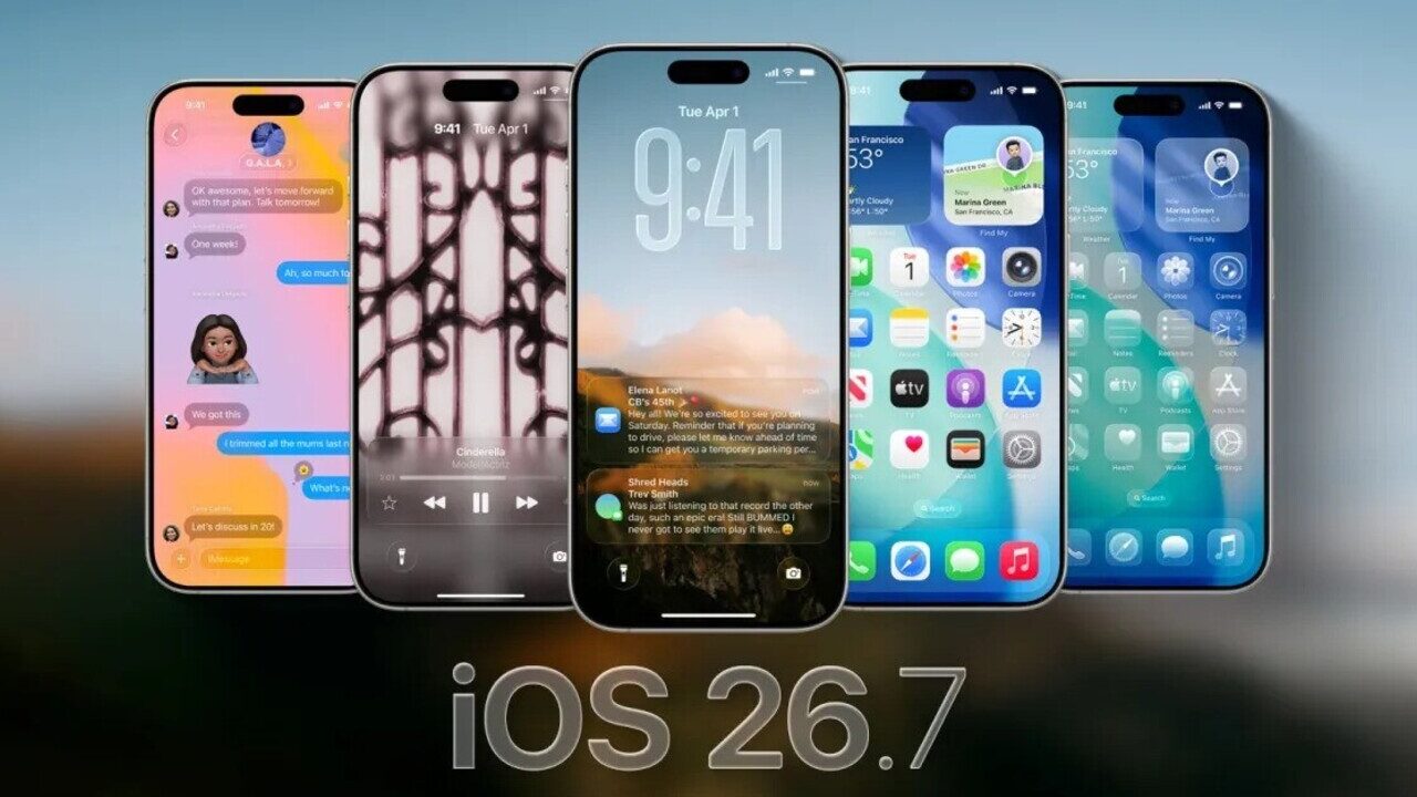 تصویری از آپدیت iOS 26.7.1