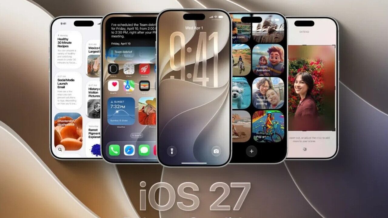 تصویری از سیستمعامل iOS 27