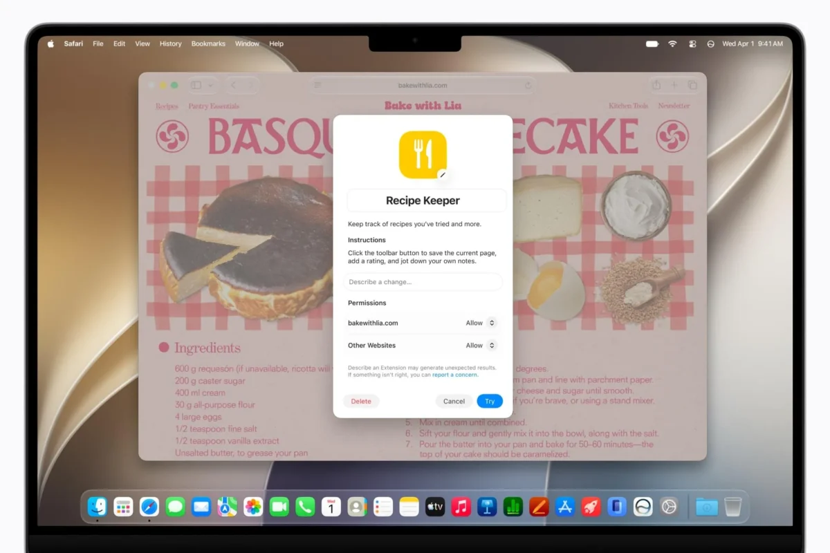 قابلیتهای Apple Intelligence در مروگر macOS 27