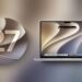 تصویری از macOS Golden Gate 27 روی مک و لوگوی آن