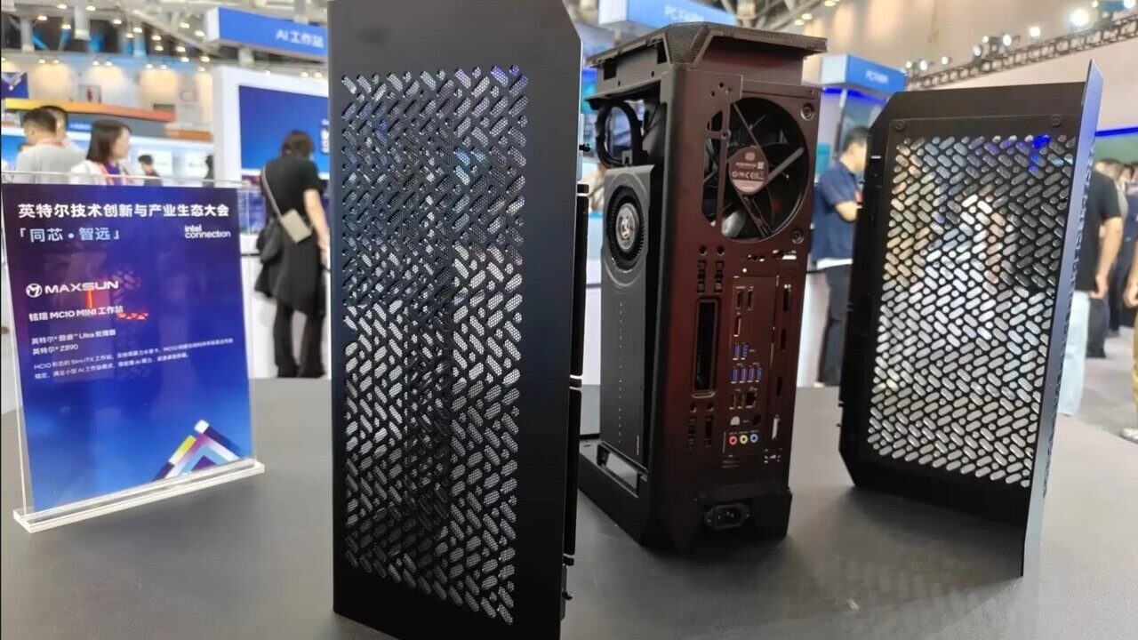 تصویری از ورکاستیشن مجهز به مادربرد Mini-ITX Maxsun با MCIO
