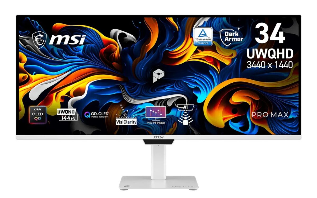 تصویری از مانیتور QD-OLED MSI