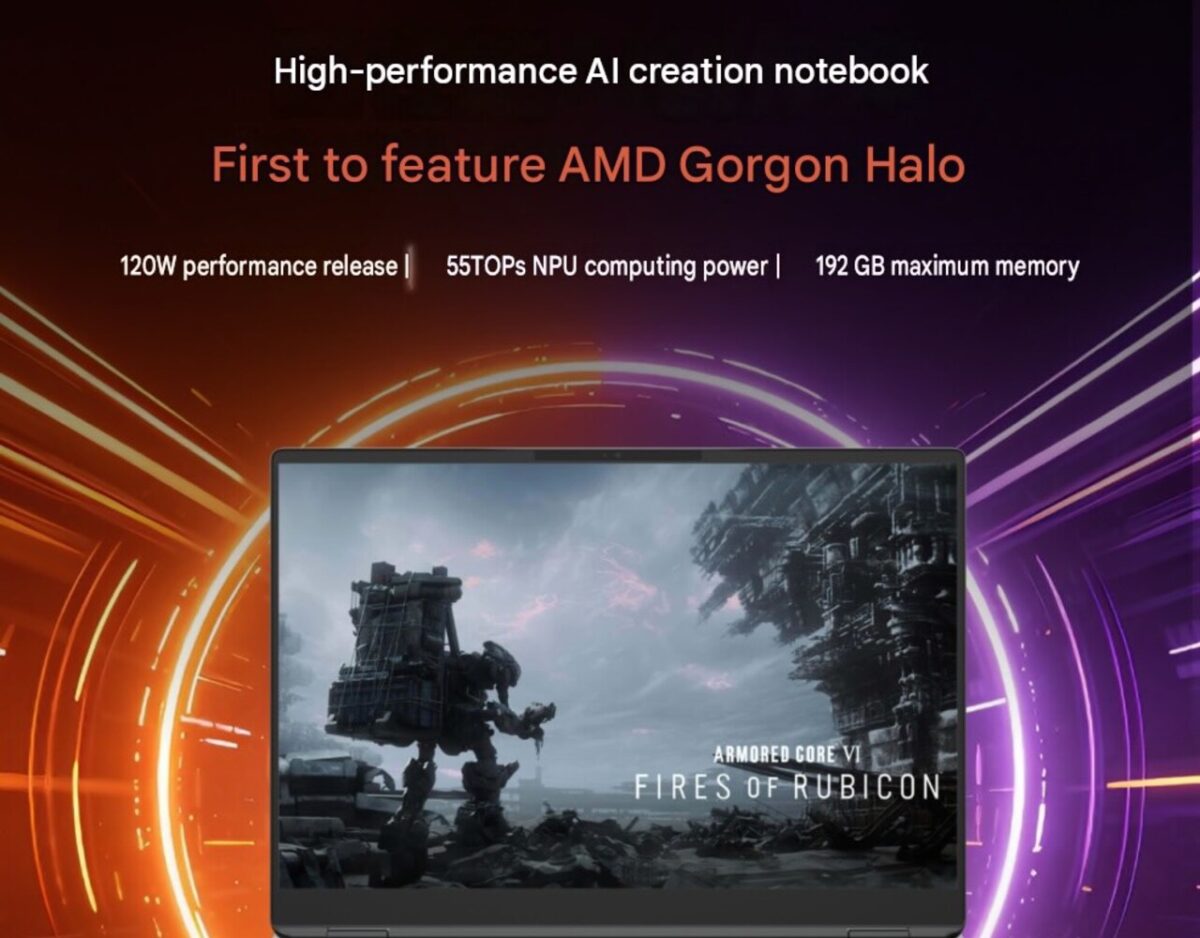 تصویری از لپ تاپ Ryzen AI Max+ PRO 495