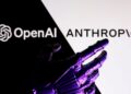 تصویری از لوگوی آنتروپیک و OpenAI کنار یکدیگر