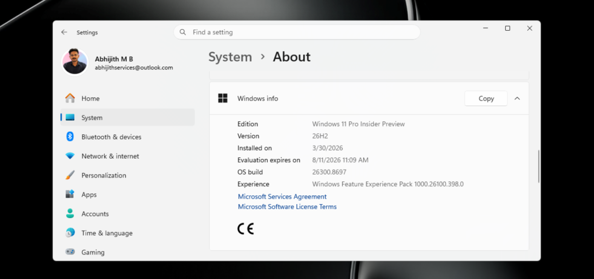 تصویری از فرآیند به روزرسانی جدید ویندوز با عنوان Windows 11 26H2