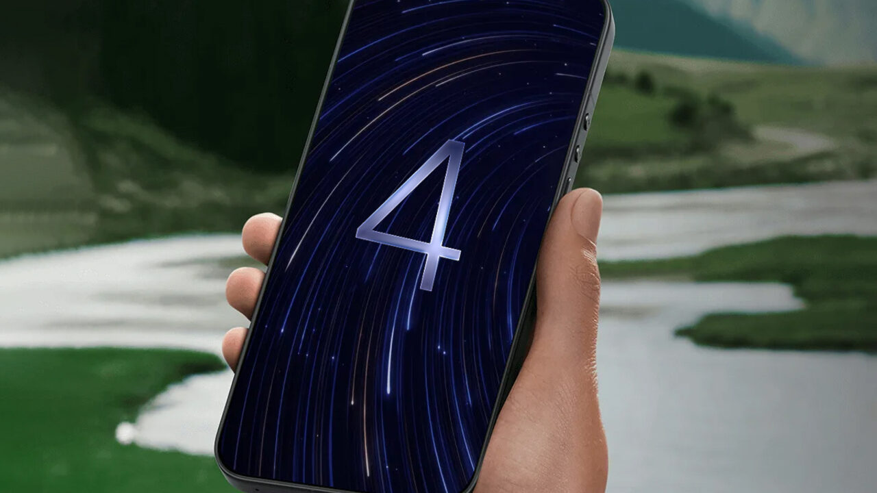 تصویری از HyperOS 4 شیائومی روی تلفن همراه