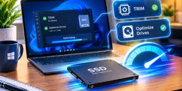 چگونه سرعت SSD را در ویندوز افزایش دهیم؟ راهنمای تنظیم TRIM و Optimize Drives