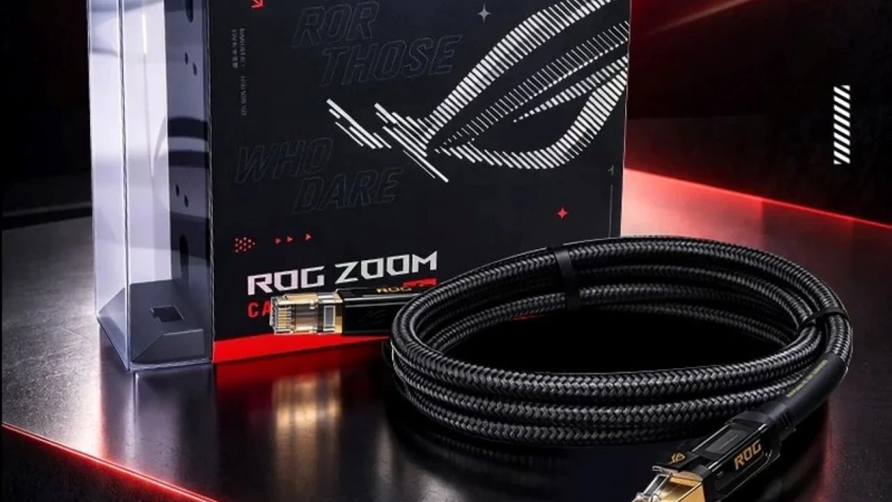 ایسوس کابل شبکه گیمینگ ROG Zoom را با سرعت ۴۰ گیگابیتبرثانیه معرفی کرد