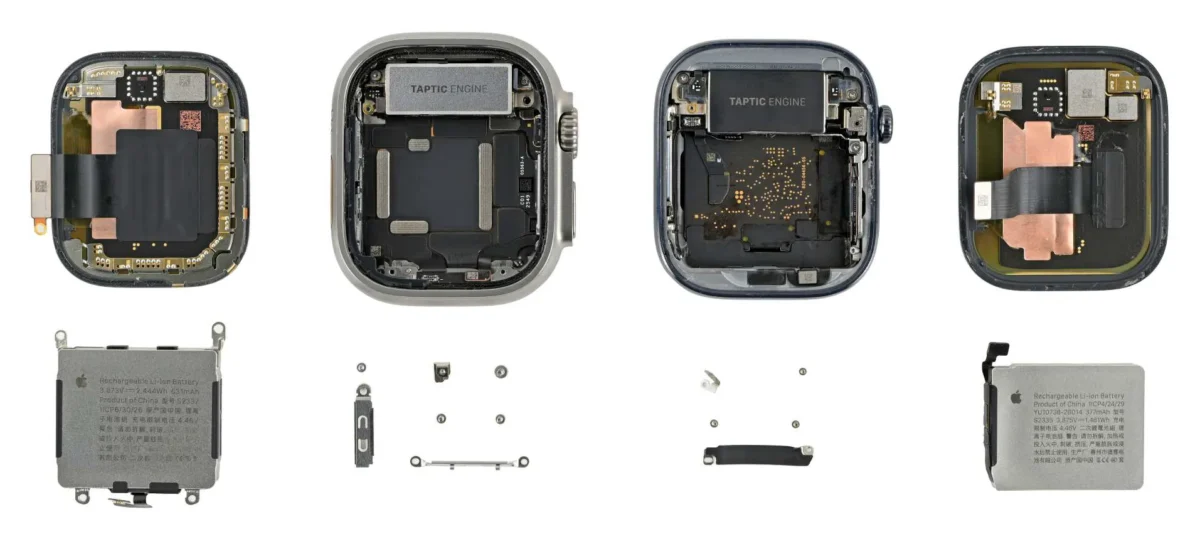 کالبدشکافی اپل واچ سری ۱۲ و اپل واچ اولترا ۴ توسط iFixit